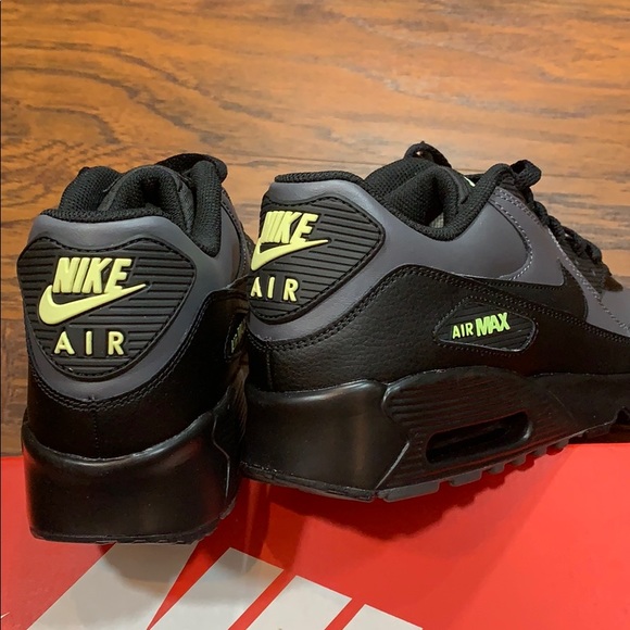 NIKE AIR MAX 90 LTD (GS) Dark Grey/Black-Dark Grey - Picture 8 of 16